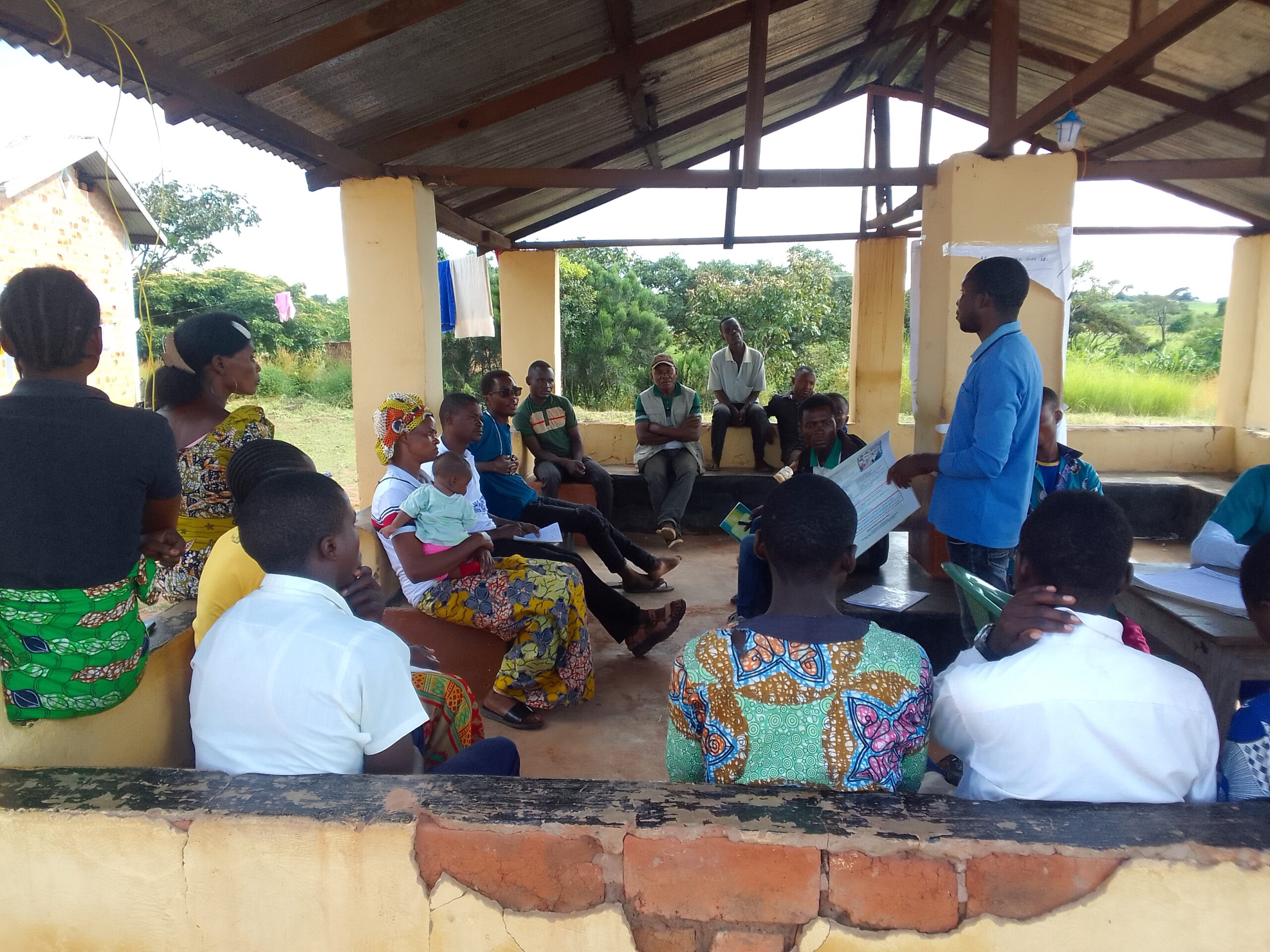Planning a project together encourages leadership and teamwork. Volunteers from different backgrounds planning a project together