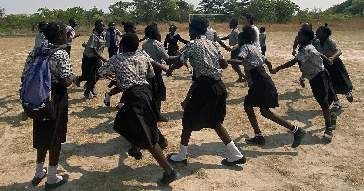 Children playing in Malambanyama