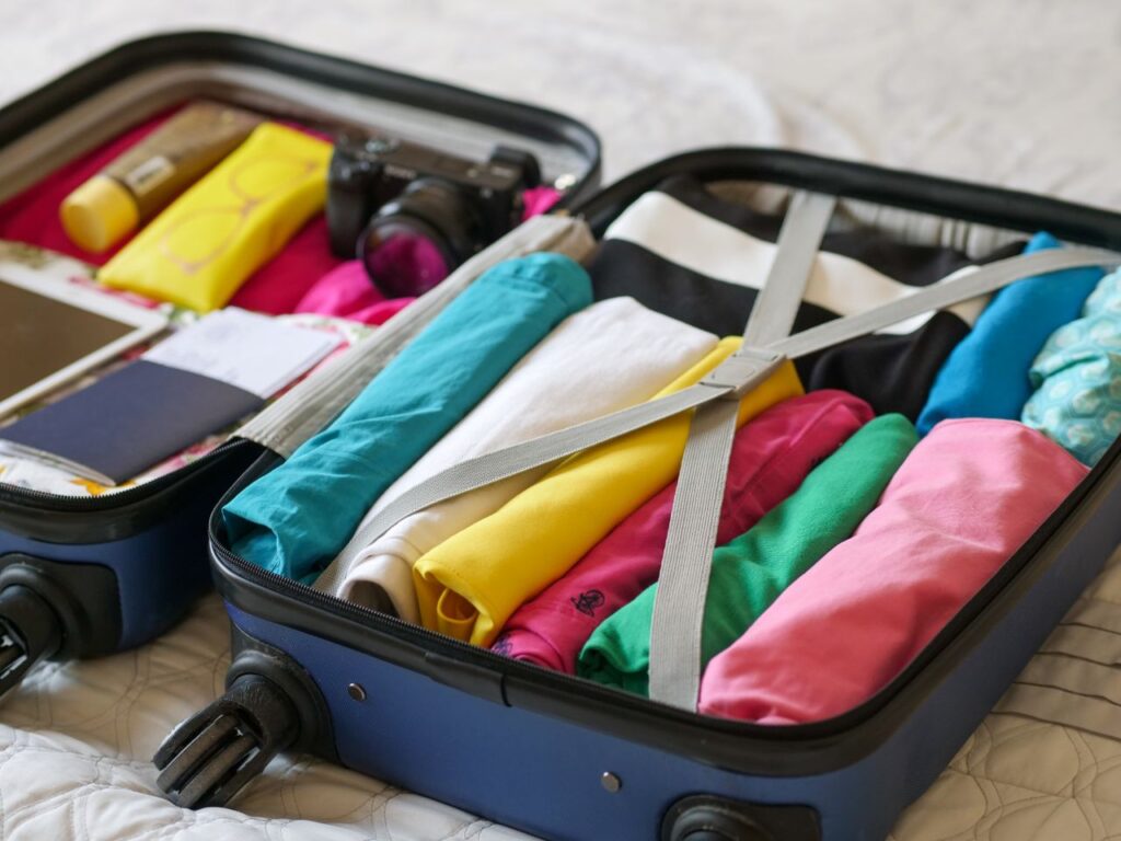 Volunteer preparing travel documents and checklist before departure