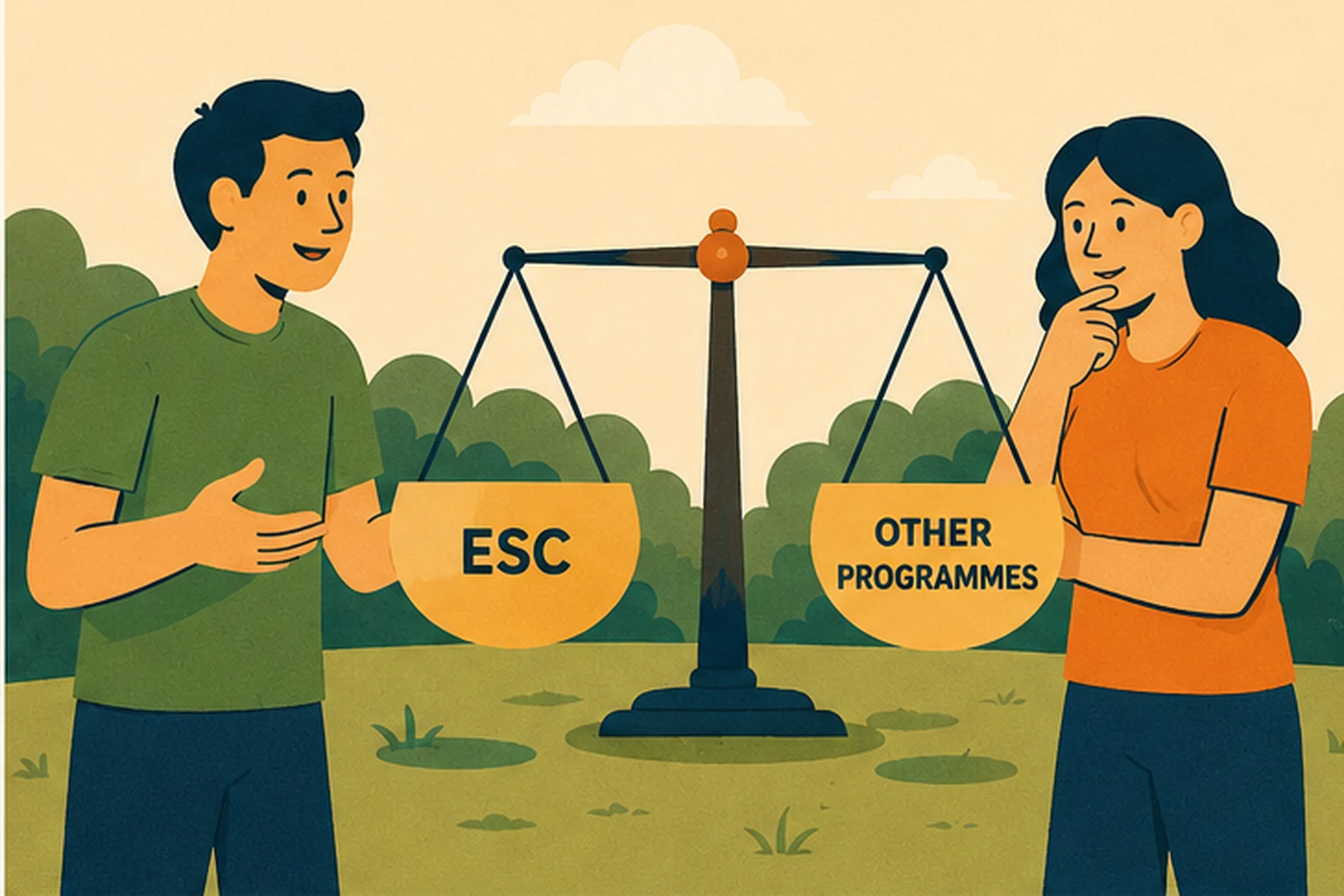 A strong comparison looks beyond the destination and considers the full structure of the volunteering experience. Person reviewing a checklist for volunteer programme costs, support, duration, eligibility and project impact